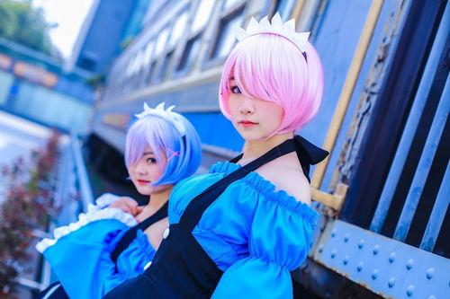 雷姆cos吃瓜,一场视觉盛宴与二次元狂欢