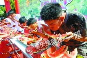 打工的时候吃瓜,瓜田里的欢乐时光